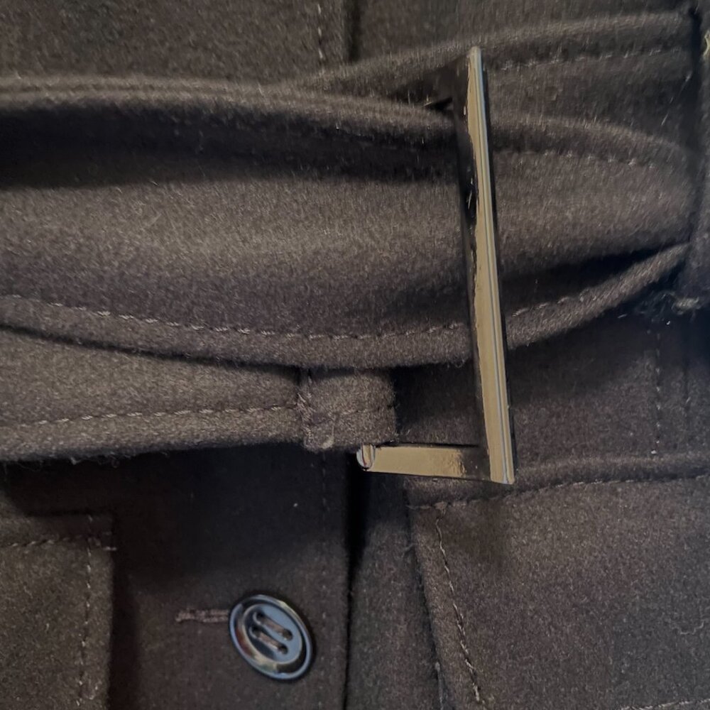 Kenneth Cole Reaction Wool Blend Lined Trench Coat - Picture 6 of 7